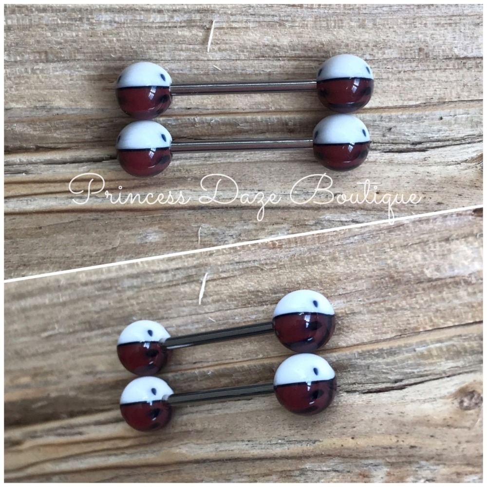 Abstract‎ Nipple Ring Barbell Set Body  Jewelry